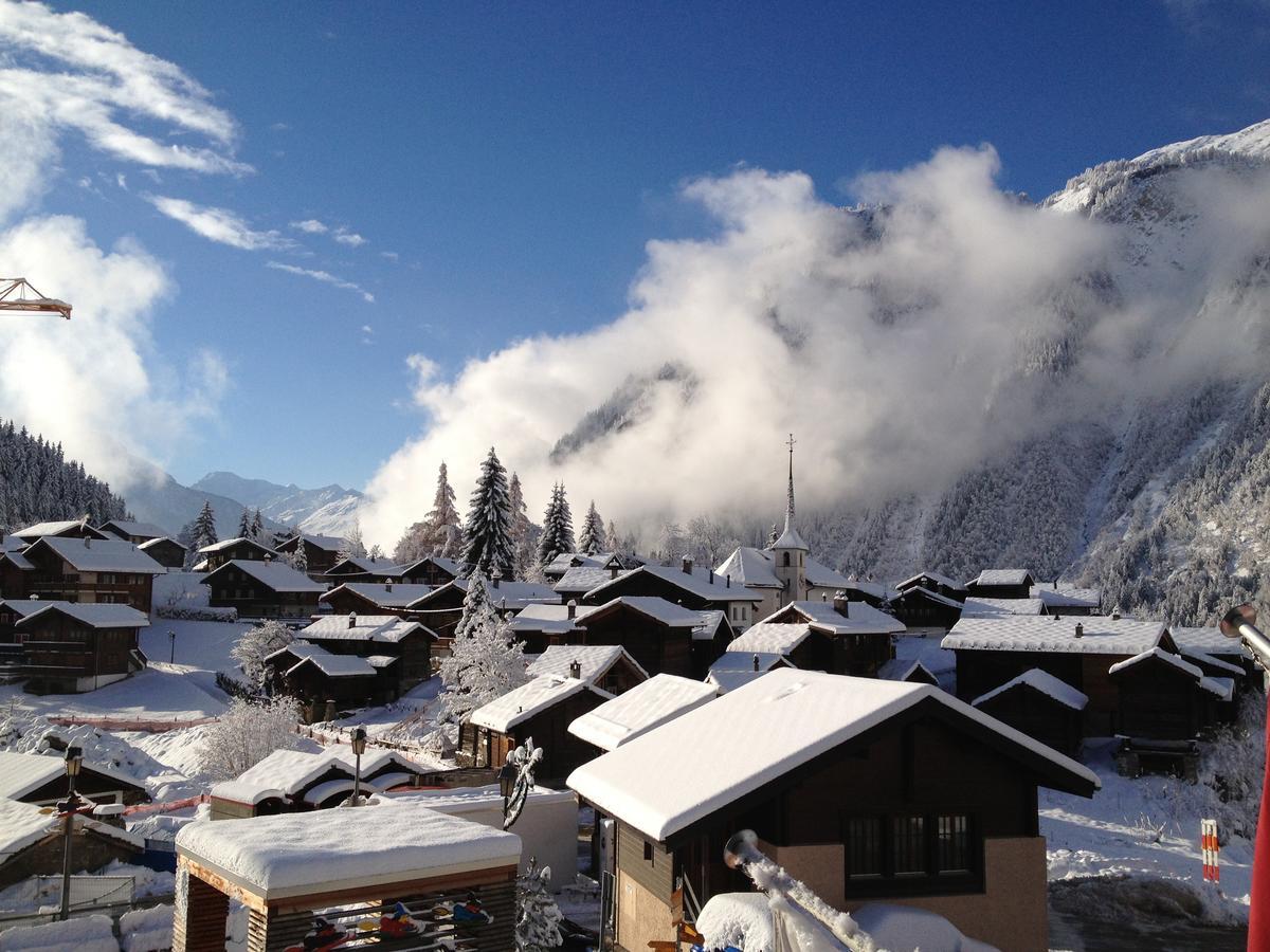 Bergquell Haus D Apartamento Blatten bei Naters Exterior foto