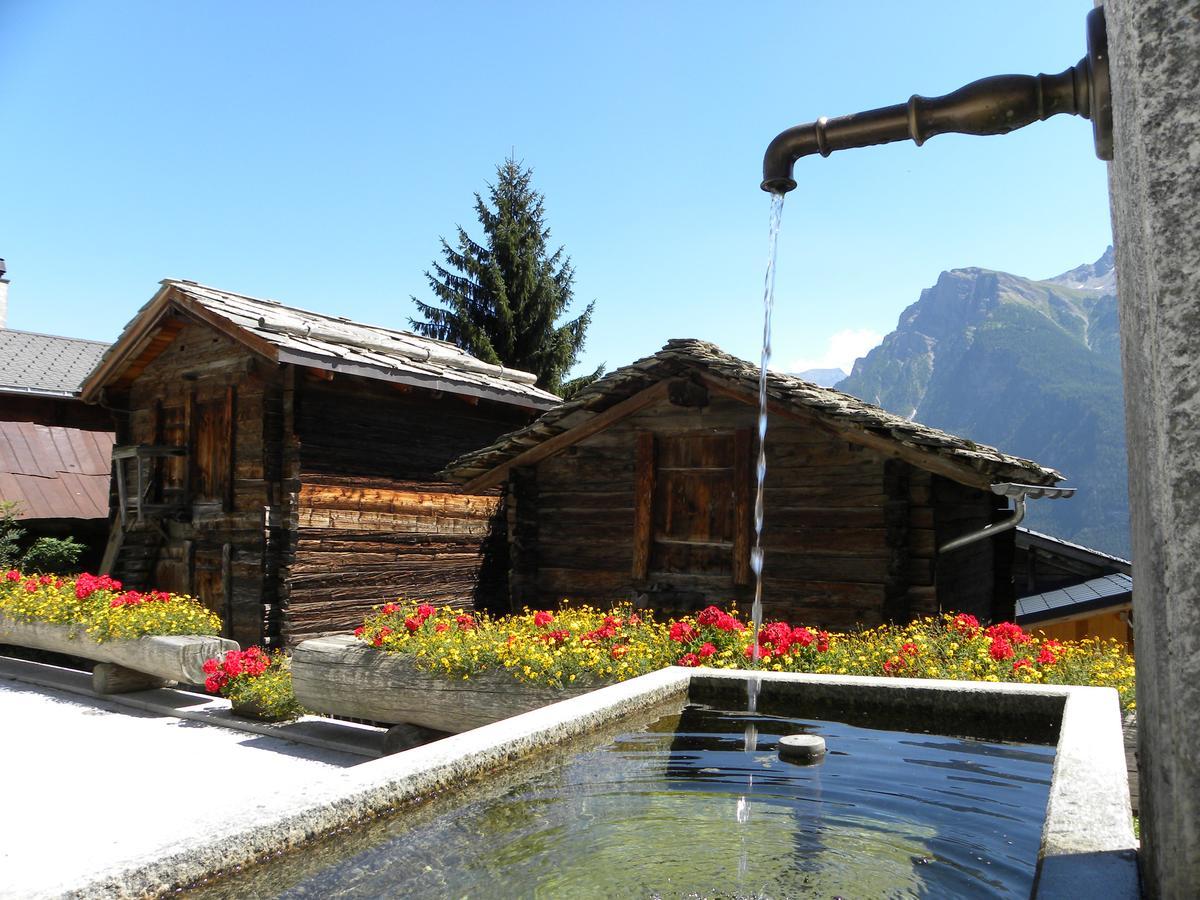 Bergquell Haus D Apartamento Blatten bei Naters Exterior foto